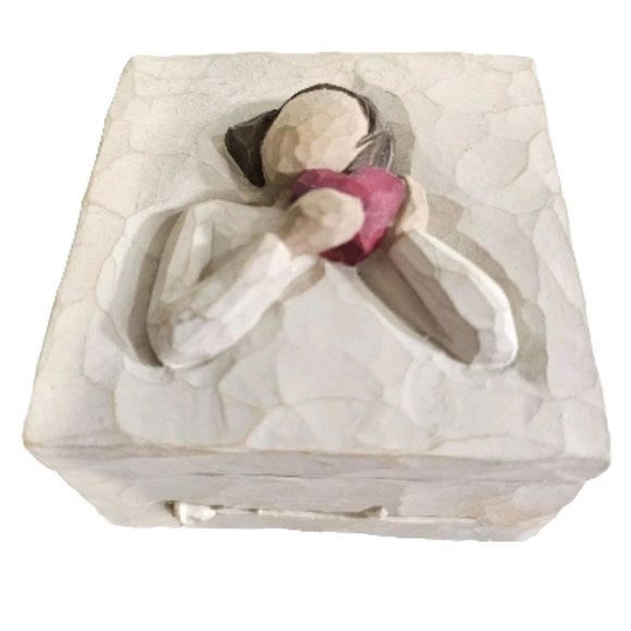 Willow Tree Square Keepsake Trinket Love Box by Lordi From the Heart 2003 - Picture 1 of 13